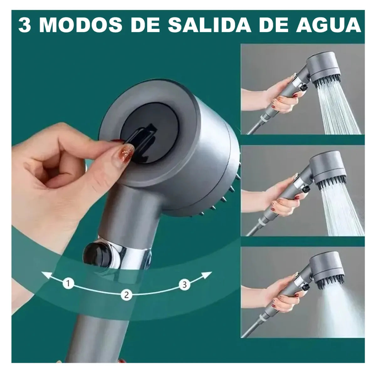 Cabezal de Ducha Spa de Alta Presión con Filtro Purificador