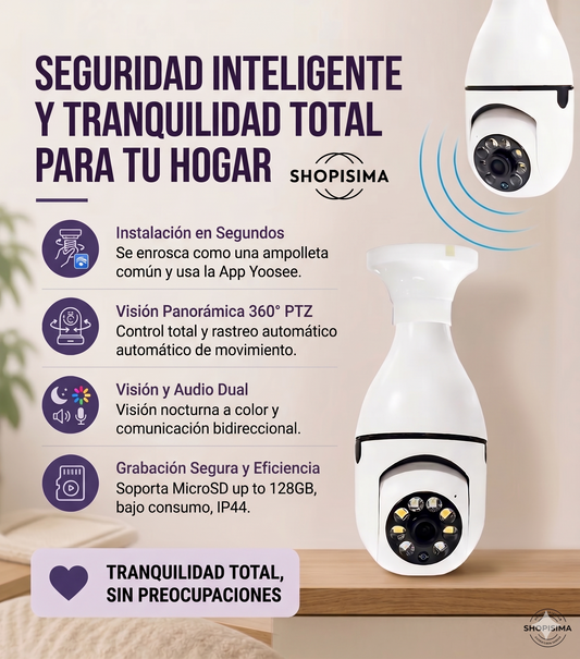 Camara Foco De Seguridad Hd Panoramica