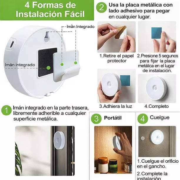Luz Led Sensor De Movimiento Pack x 3