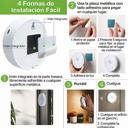 Luz Led Sensor De Movimiento Pack x 3