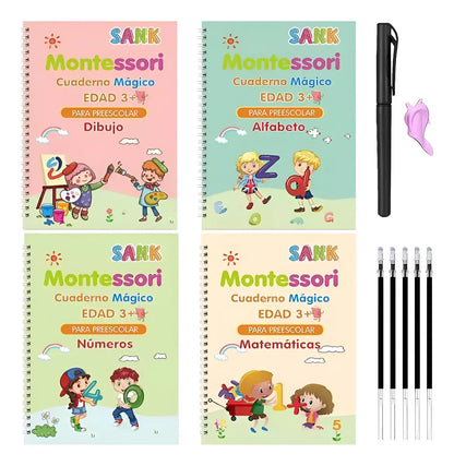 Set Cuaderno Mágico Caligrafía Montessori