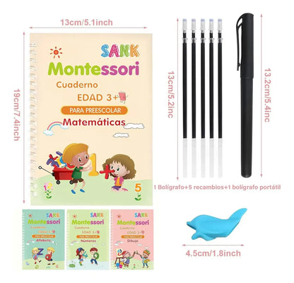 Set Cuaderno Mágico Caligrafía Montessori