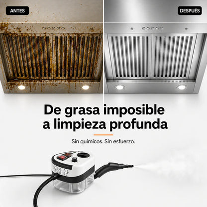 Sistema de Limpieza a Vapor Alta Presión 2500W | Nivel Semi-Profesional
