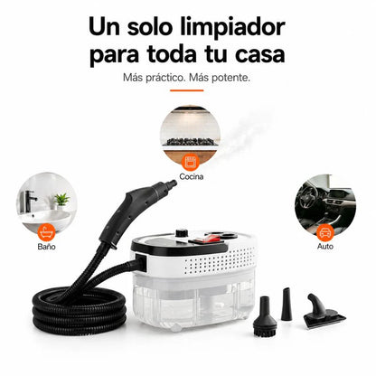 Sistema de Limpieza a Vapor Alta Presión 2500W | Nivel Semi-Profesional
