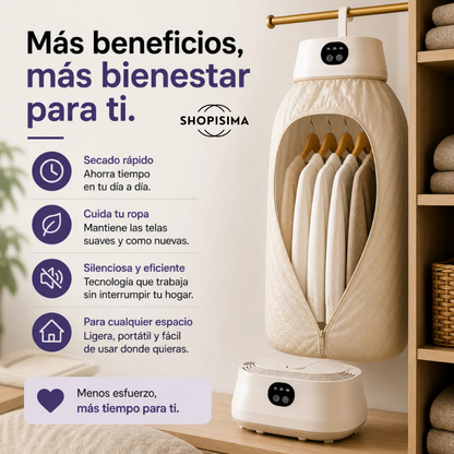 Secadora Portátil Plegable con Tecnología UV (Anti-Humedad)