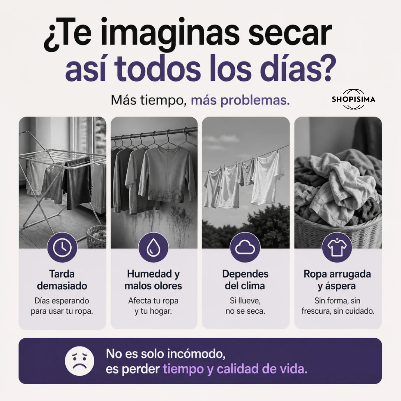 Secadora Portátil Plegable con Tecnología UV (Anti-Humedad)