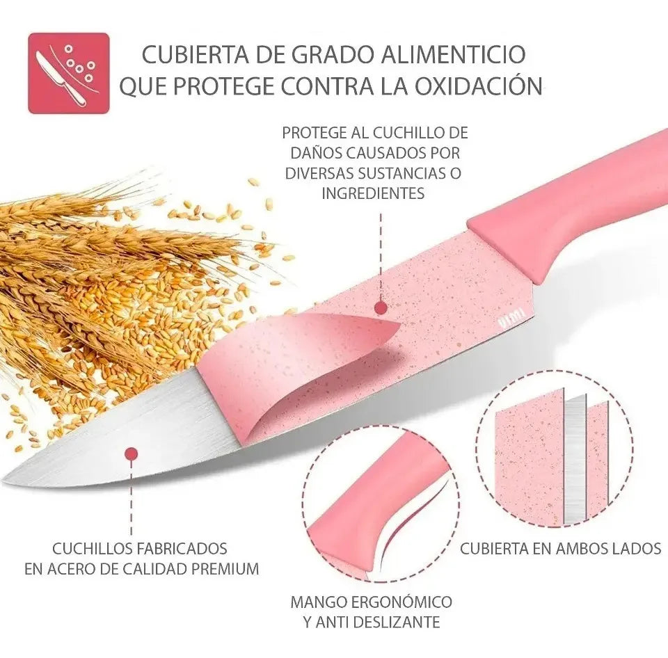 Set juego de cuchillos completo