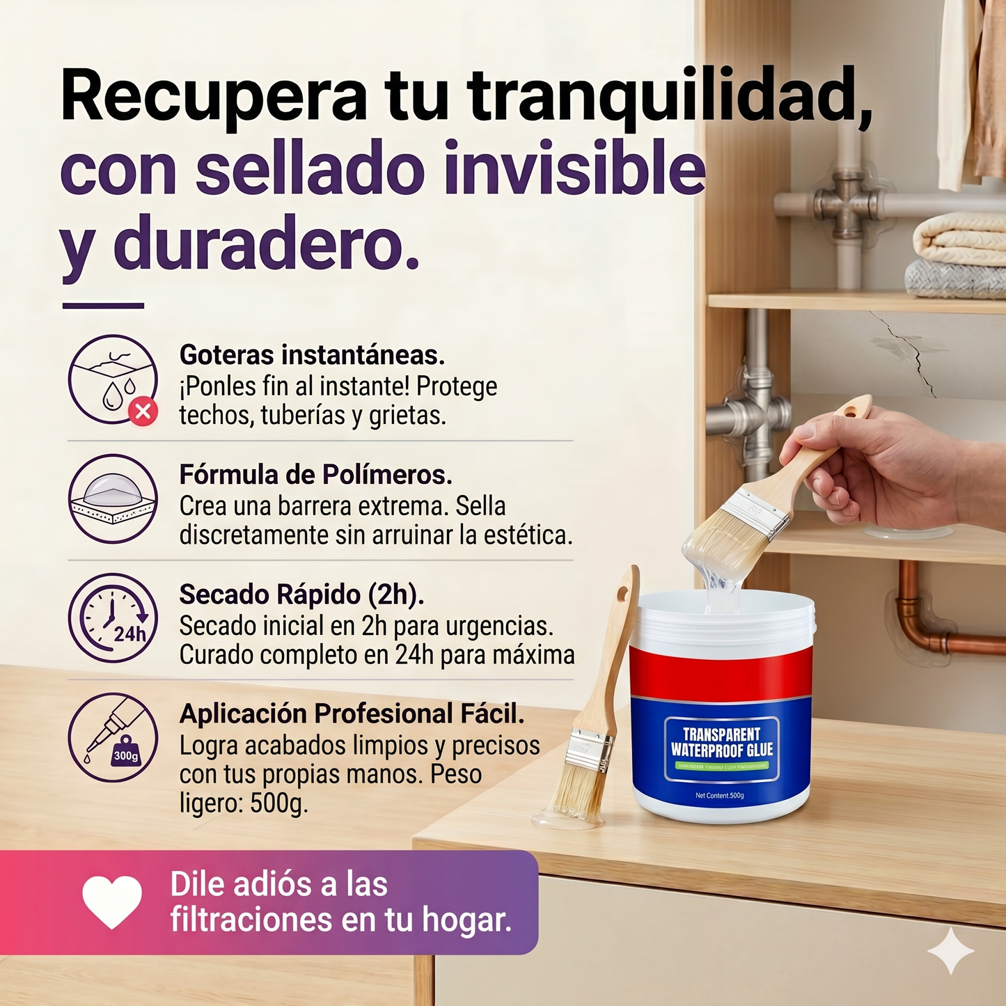 Gel Sellador Impermeable 300GR