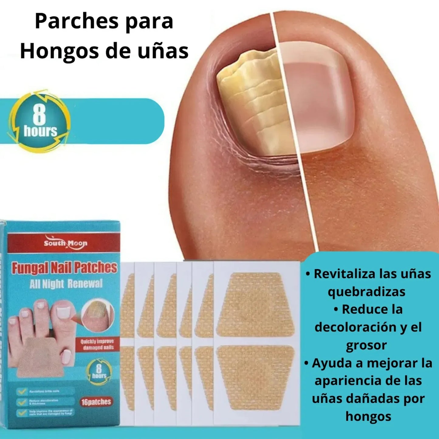 Parche Uñas Antihongos x16